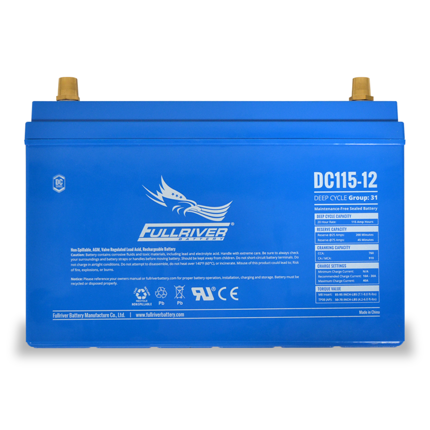 Fullriver DC115-12 Deep-Cycle AGM Battery