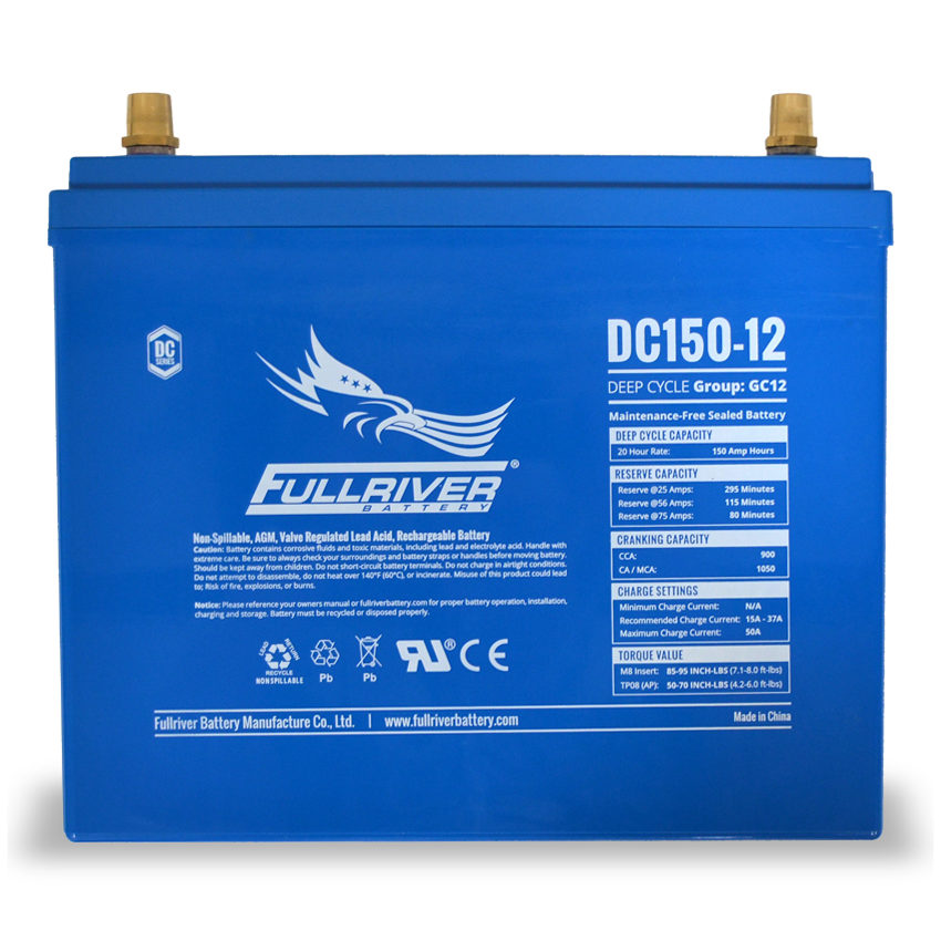 Fullriver DC150-12 Deep-Cycle AGM Battery