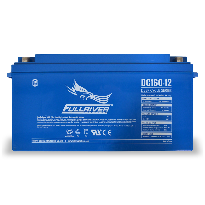 Fullriver DC160-12 Deep-Cycle AGM Battery