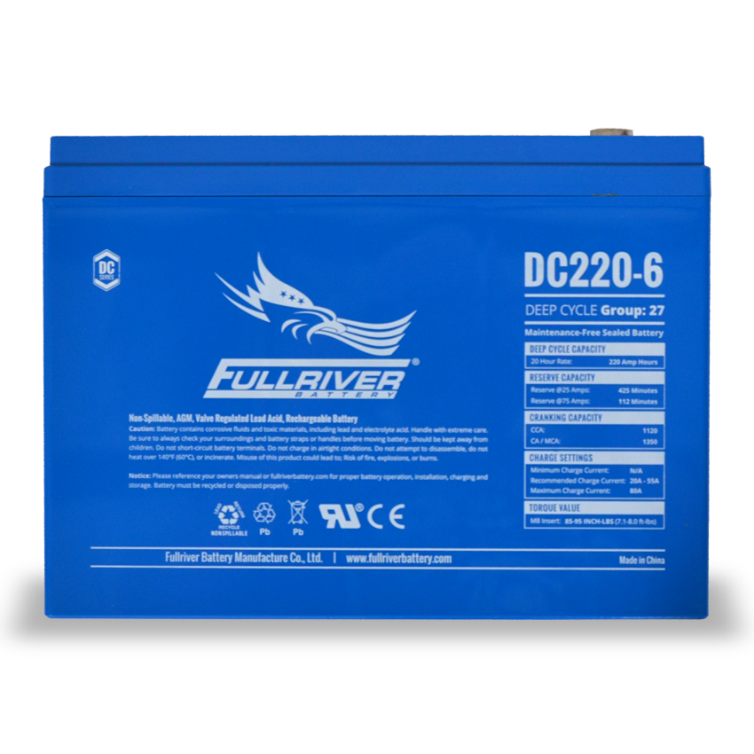 Fullriver DC220-6 Deep-Cycle AGM Battery
