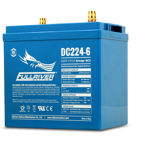 Fullriver DC224-6 Deep-Cycle AGM Battery