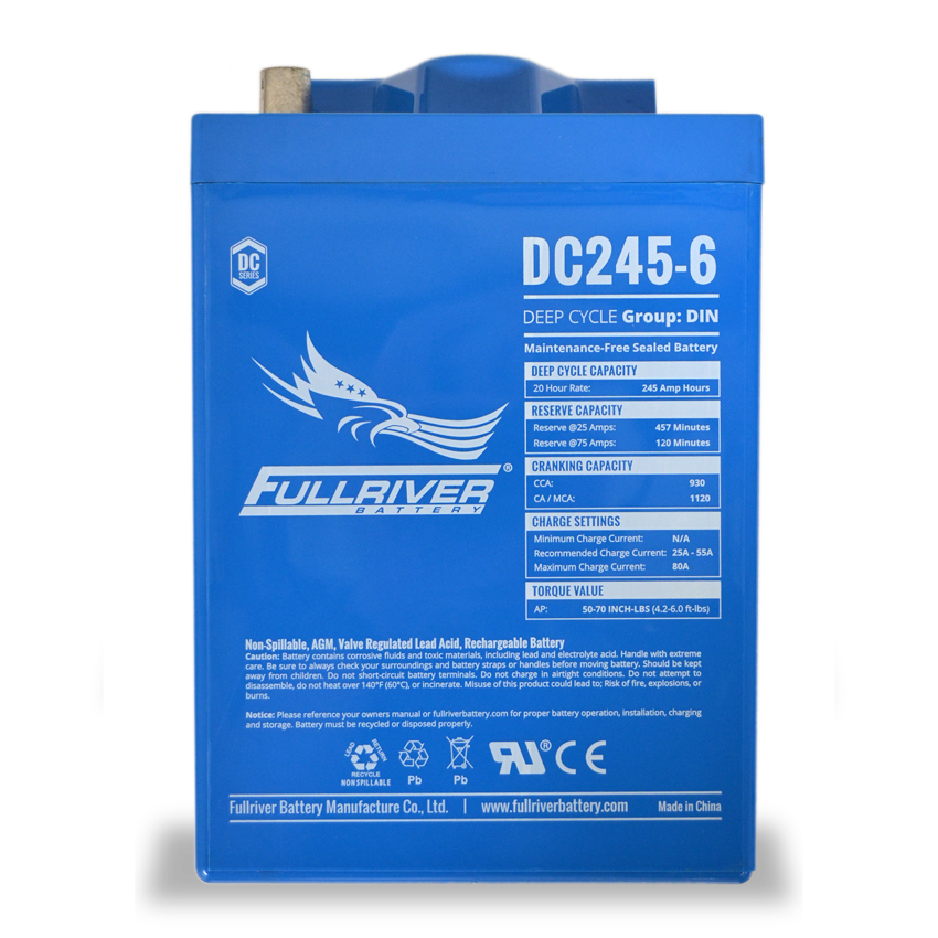 Fullriver DC245-6 Deep-Cycle AGM Battery
