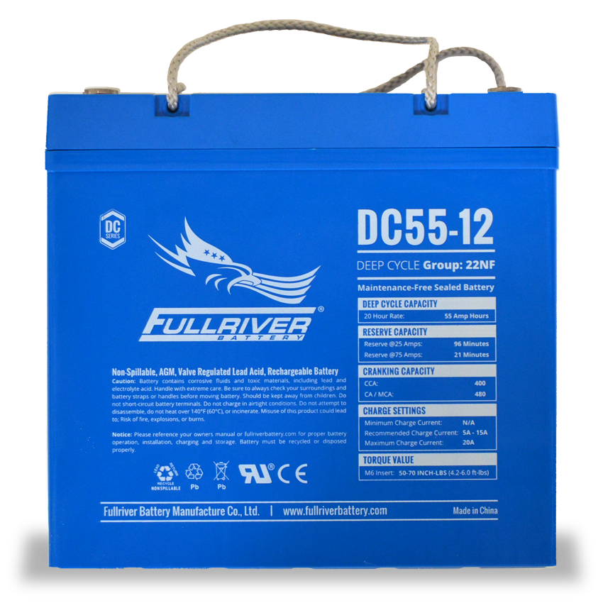 Fullriver DC55-12 Deep-Cycle AGM Battery