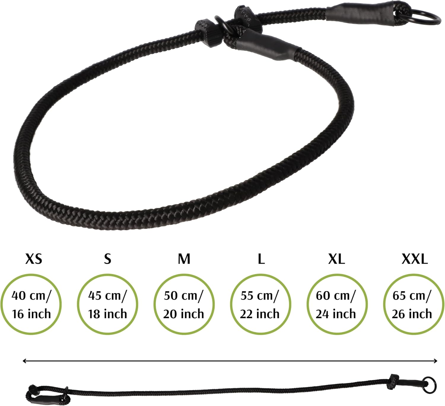 Dingo Gear Dog Training Collar, Durable Slip Braided Cord