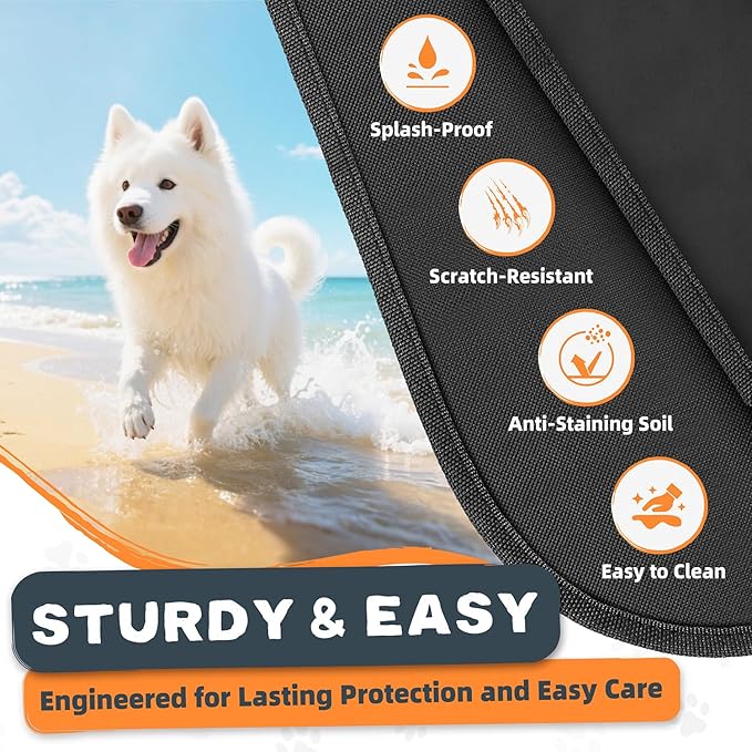 Dog Car Boot Protector – Waterproof Non-Slip Trunk Liner with Bumper Flap