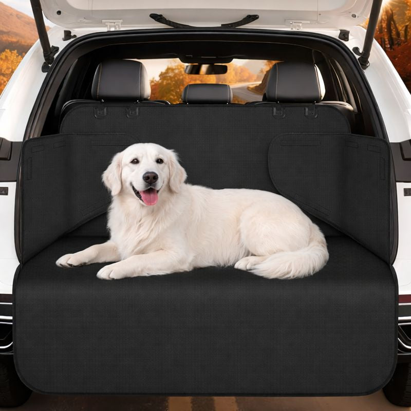 Dog Car Boot Protector – Waterproof Non-Slip Trunk Liner with Bumper Flap
