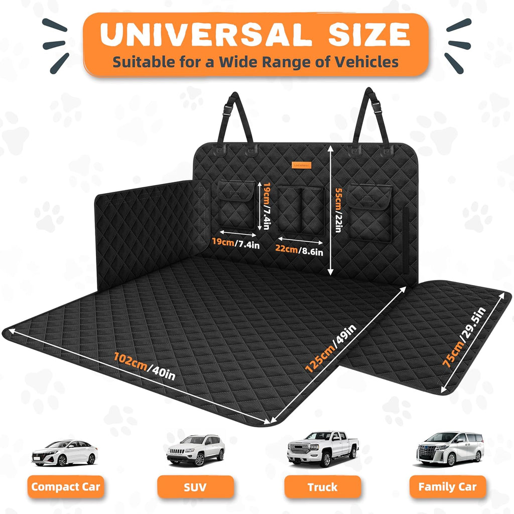 Dog Car Boot Protector – Waterproof Non-Slip Trunk Liner with Bumper Flap