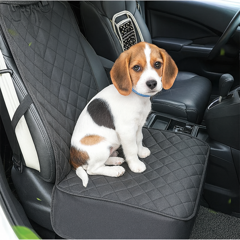 Non-Slip Water-Resistant Pet Car Seat Cover – Front Seat Protector for Dogs
