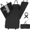 Dog Car Hammock Seat Cover with Window & Side Flaps | Waterproof Back Seat Protection