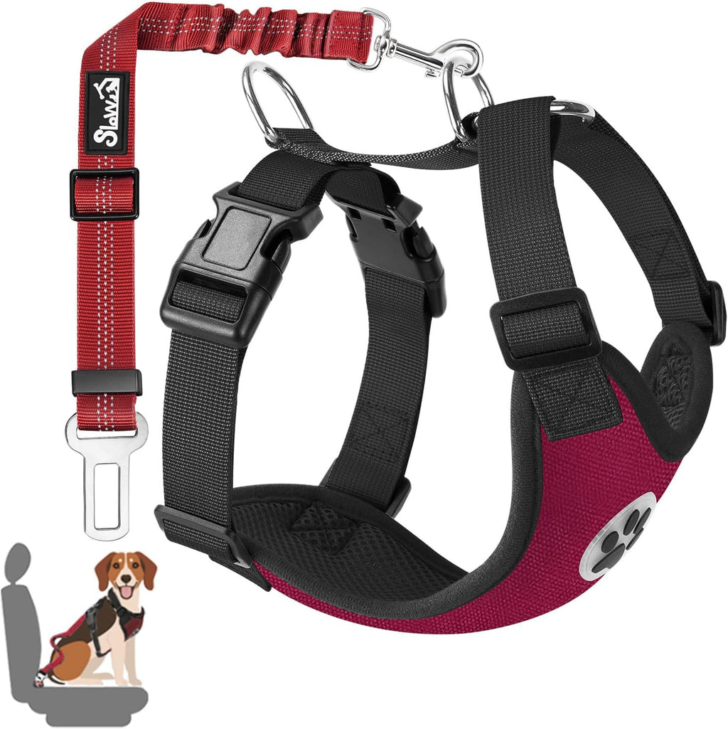 Dog Car Harness Seat Belt Set