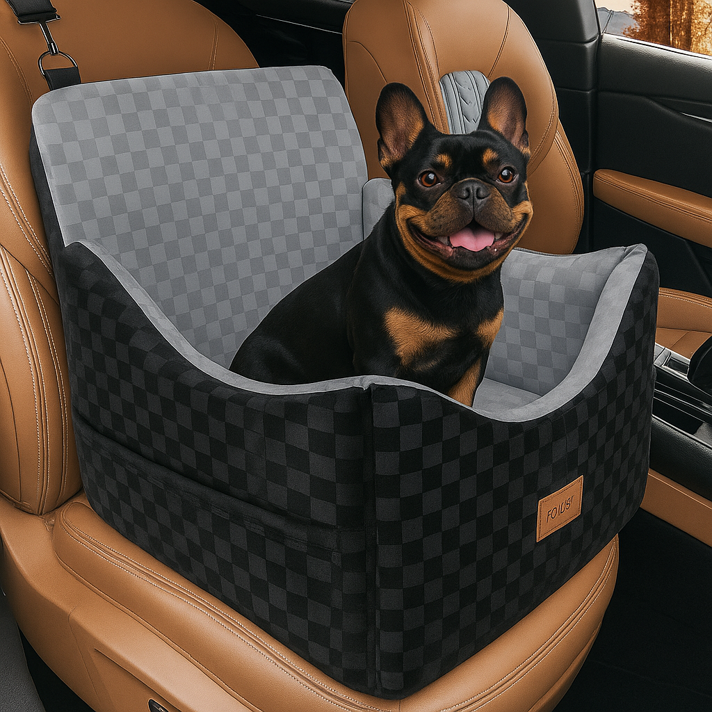 Dog Car Seat Booster for Small & Medium Dogs – Waterproof Non-Slip Pet Travel Seat