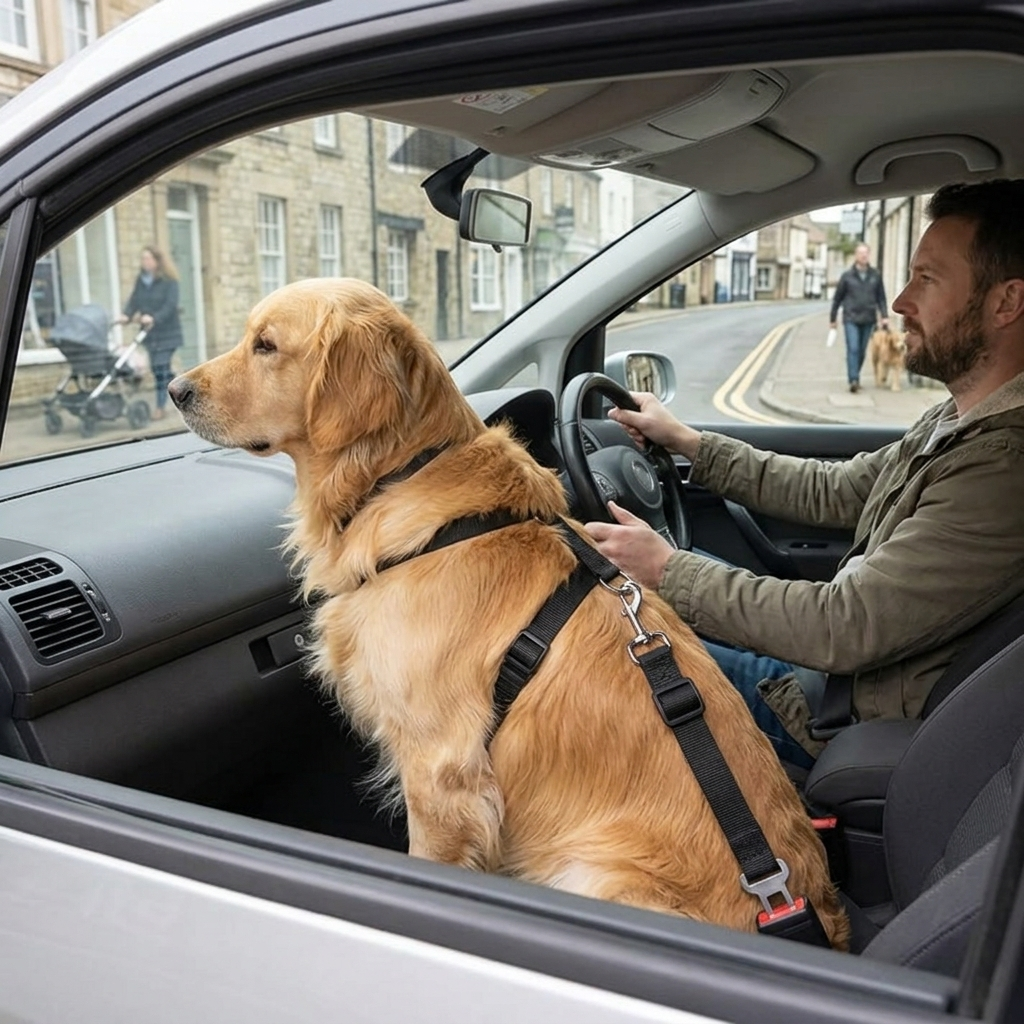 Dog Seat Belt for Car - 2 Pack Adjustable 70cm Harness Strap