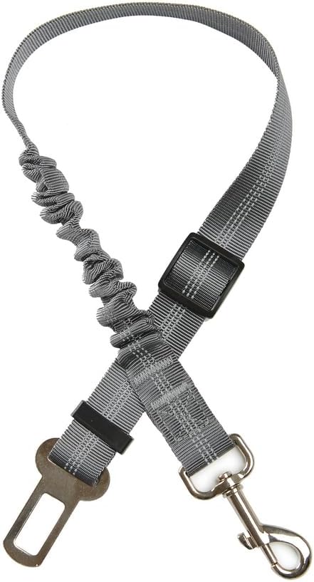 Dog Seat Belt - Adjustable Elastic Bungee with 360° Swivel Clip