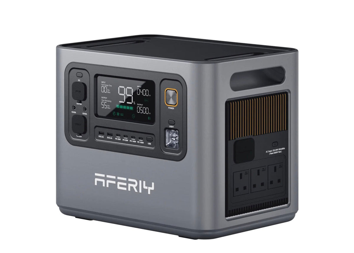 AFERIY P300 3000W 2048Wh Portable Power Station | Expandable to 10.24kWh | 1200W Solar Input | APP Control