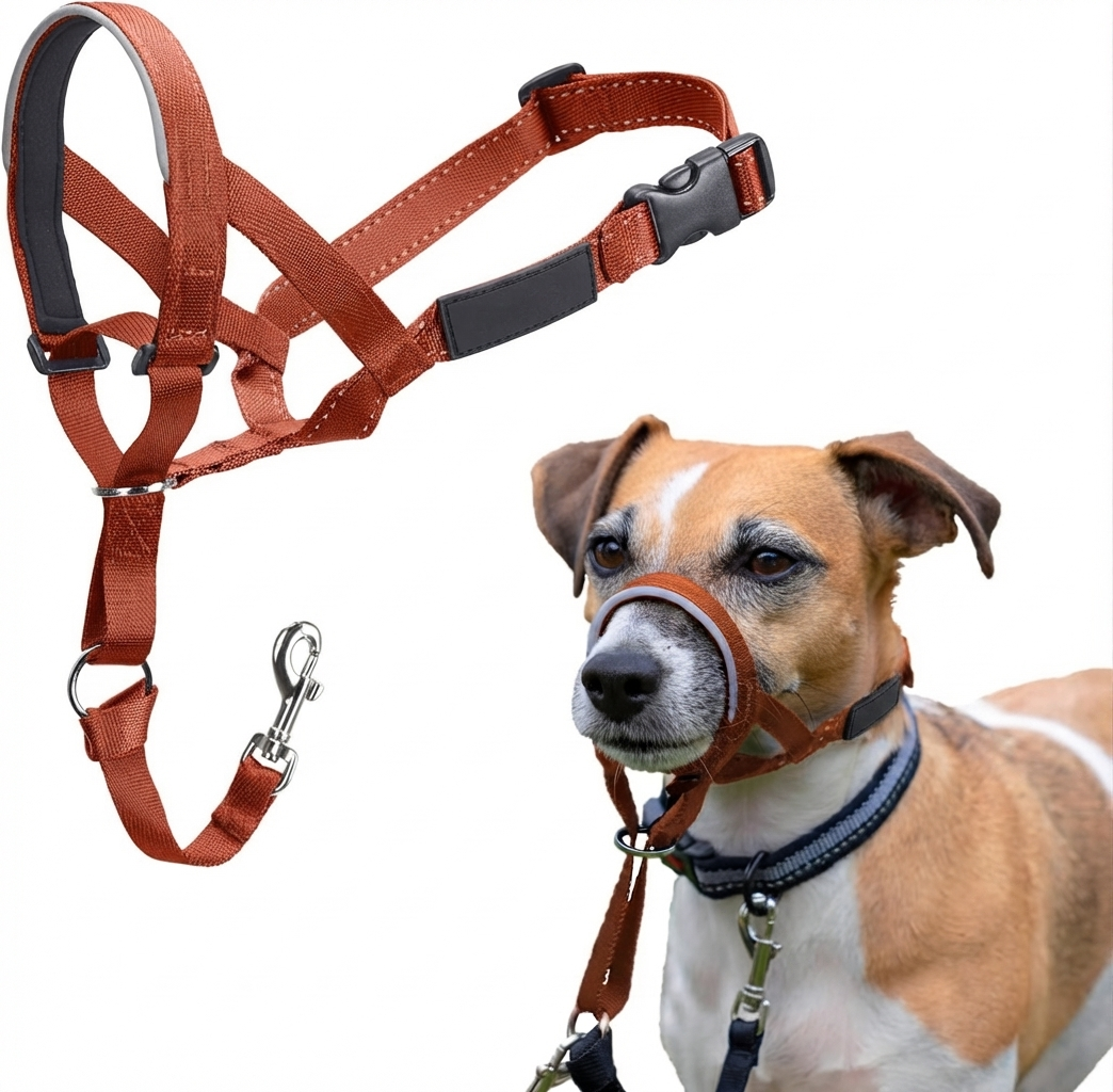 Dog Anti-Pull Headcollar — Adjustable, Reflective & Lightweight