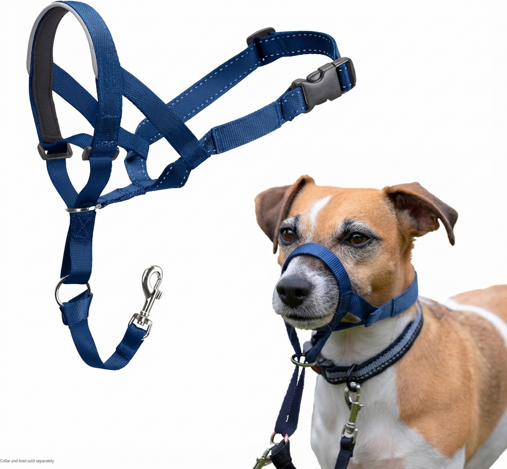 Dog Anti-Pull Headcollar — Adjustable, Reflective & Lightweight