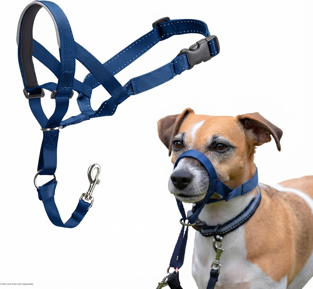 Dog Anti-Pull Headcollar — Adjustable, Reflective & Lightweight