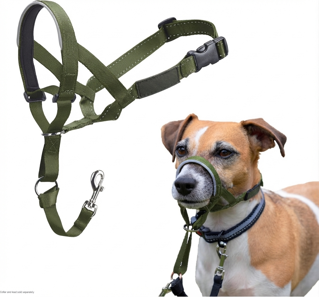 Dog Anti-Pull Headcollar — Adjustable, Reflective & Lightweight