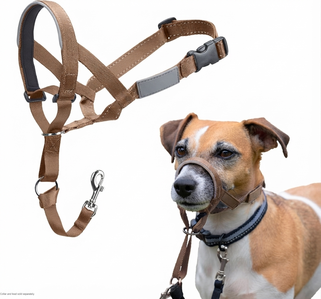 Dog Anti-Pull Headcollar — Adjustable, Reflective & Lightweight