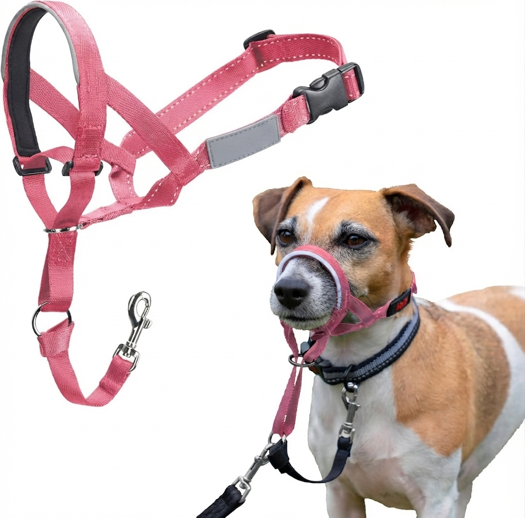Dog Anti-Pull Headcollar — Adjustable, Reflective & Lightweight