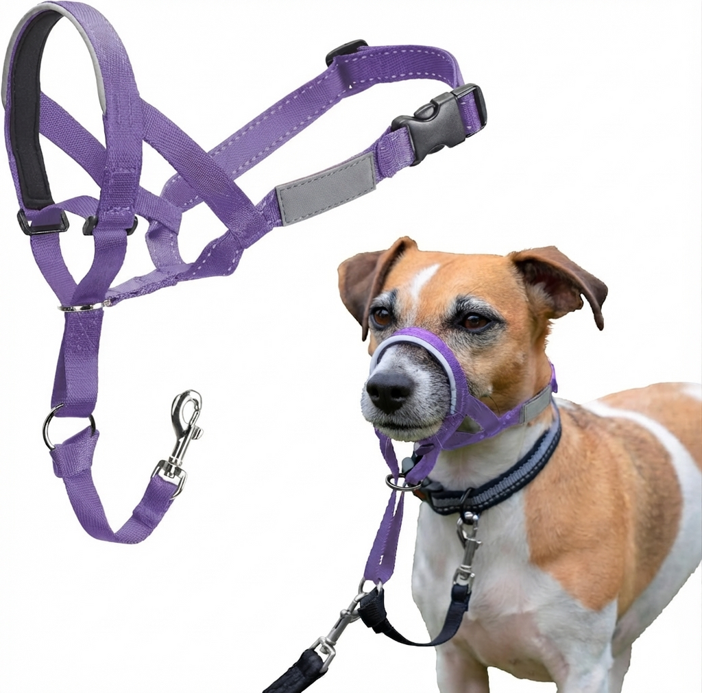 Dog Anti-Pull Headcollar — Adjustable, Reflective & Lightweight