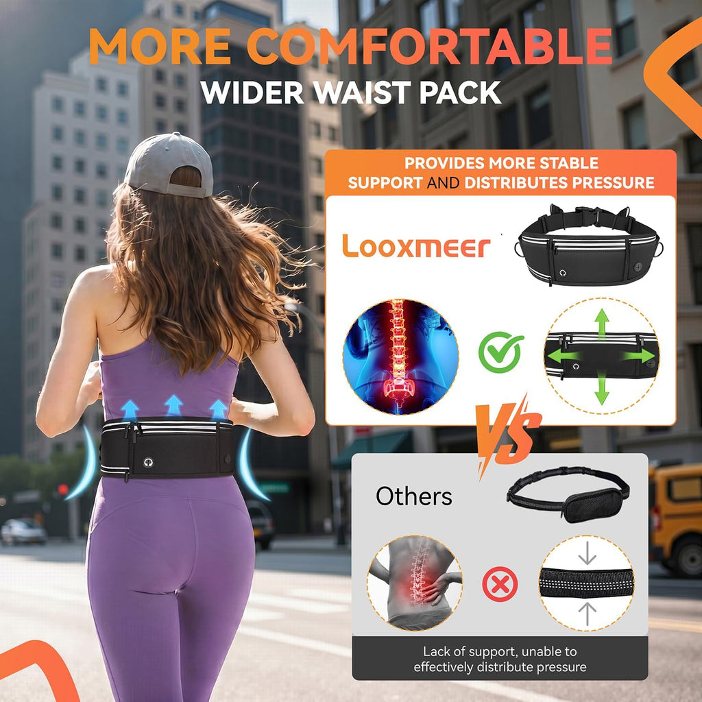 Hands-free dog lead with adjustable waist belt, shock-absorbing strap