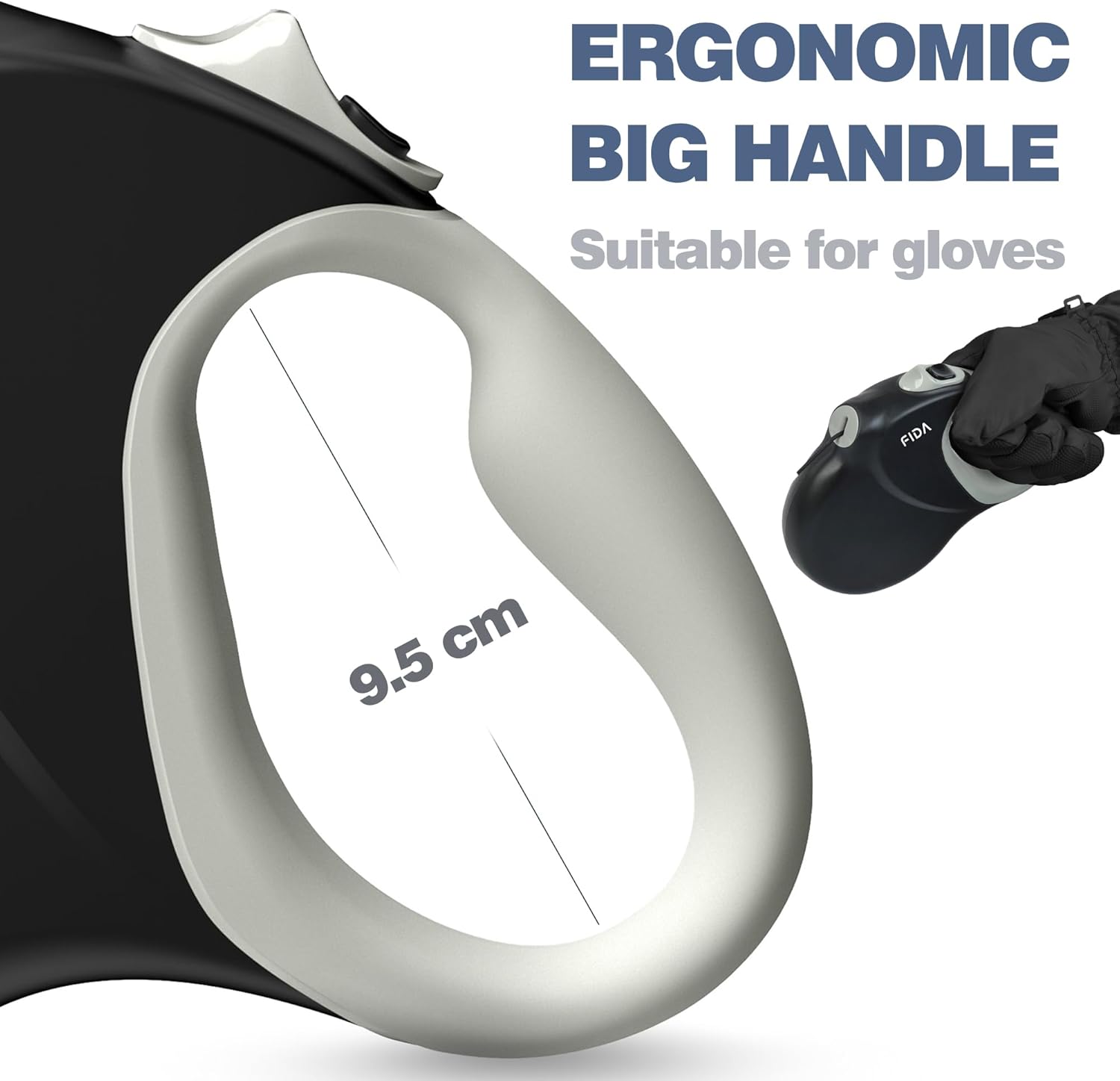 Heavy Duty Retractable Dog Lead Tangle-Free Extendable Leash