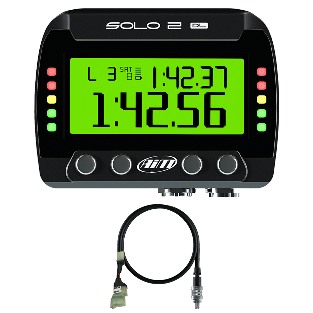 Honda AiM Solo 2 DL Motocross Plug & Play Lap Timer Kit