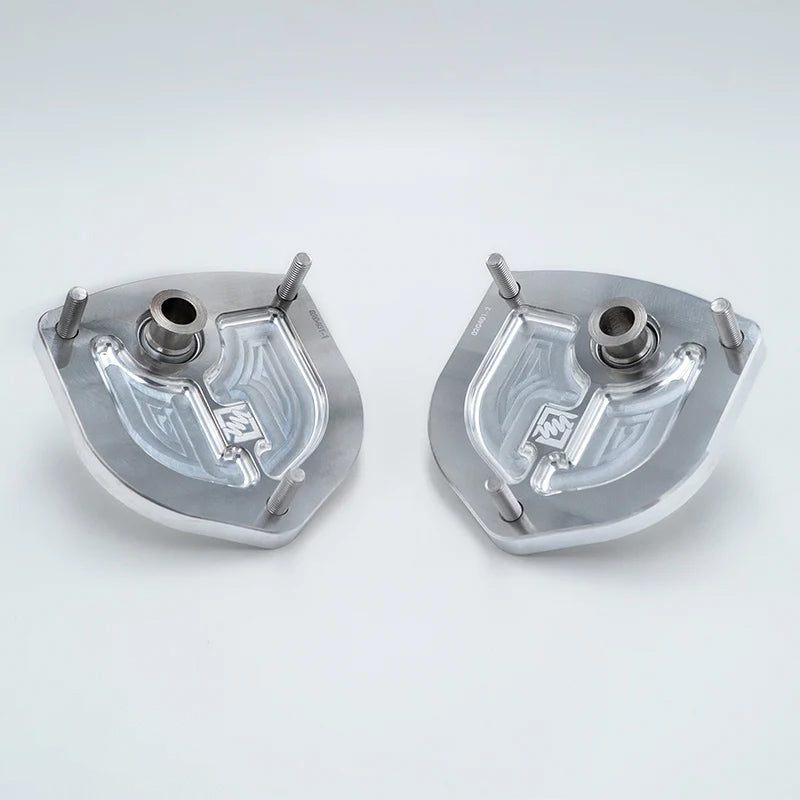 Suspension Secrets Front Camber Caster Plate Top Mounts - Porsche 718 Spyder RS