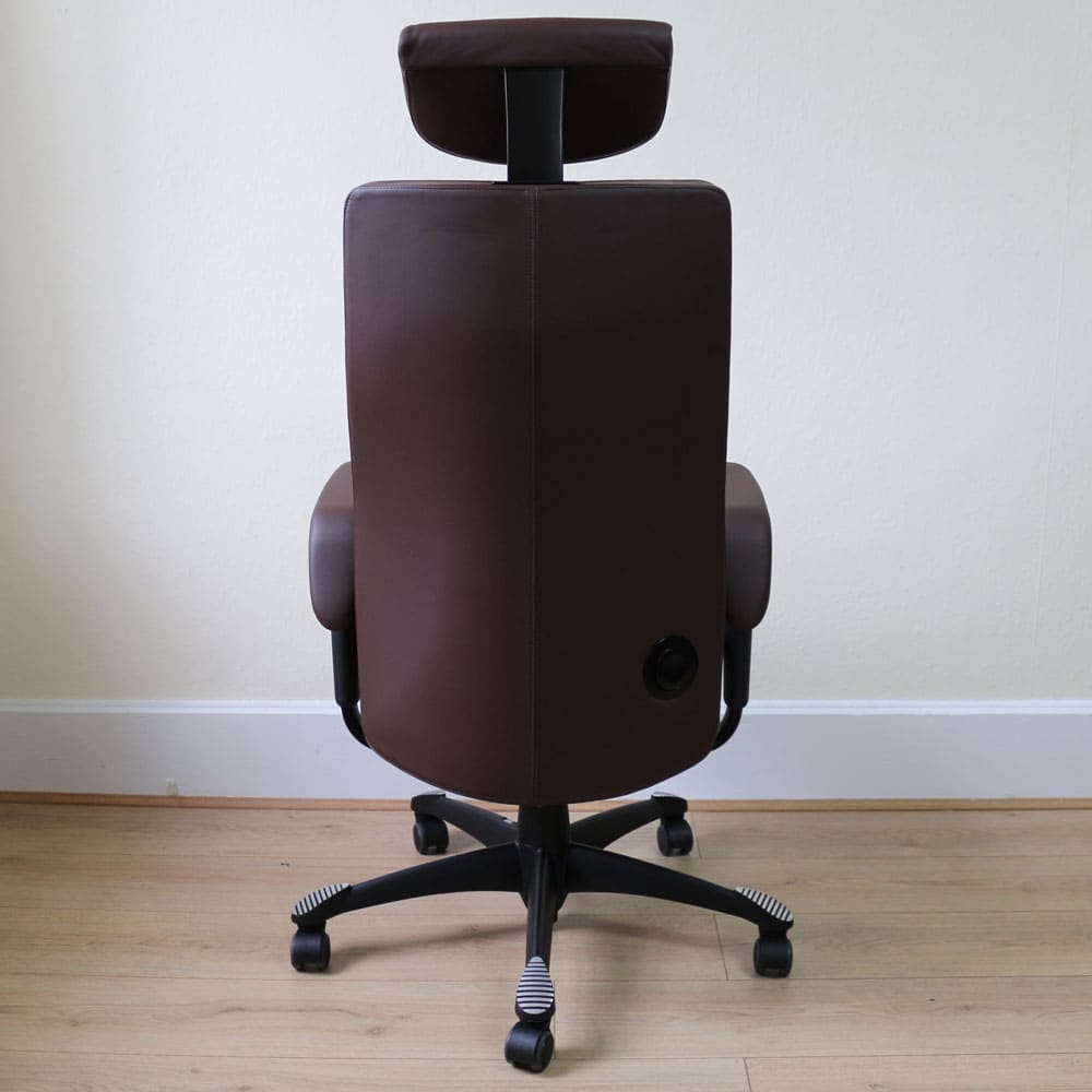 HAG Tribute 9031 Executive Chair, Brown Leather w/ Black Frame - Showroom Model