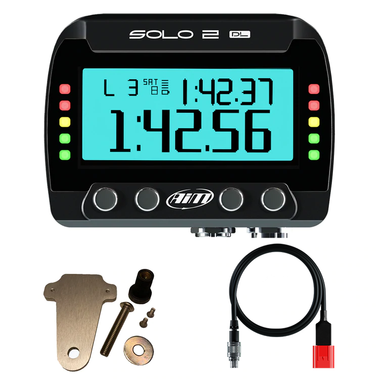 Ducati Panigale V4/V2 Euro5 AiM Solo 2 DL Plug & Play Lap Timer Kit
