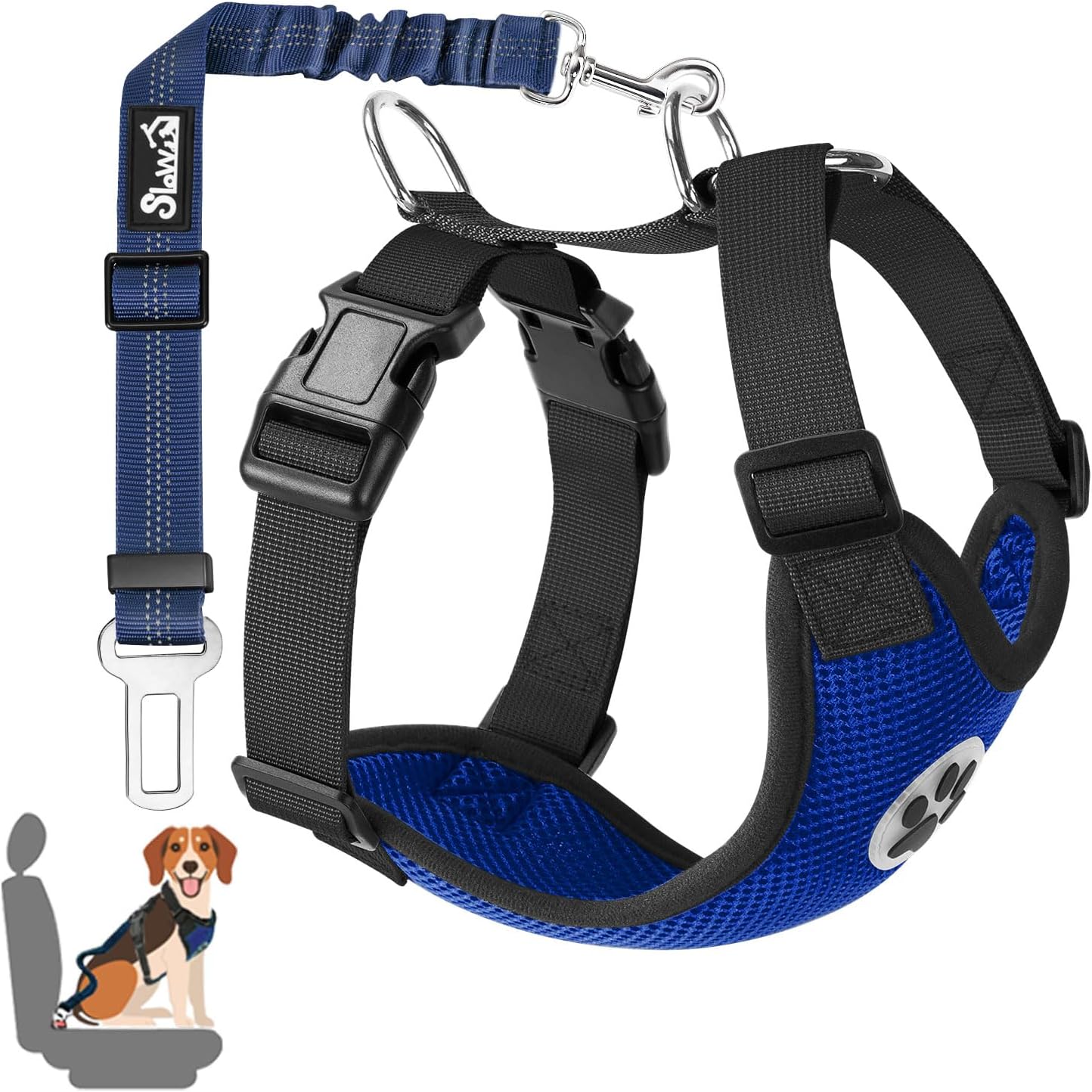 Dog Car Harness Seat Belt Set