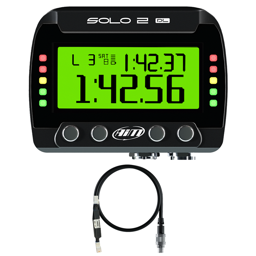 Microtec M222 AiM Solo 2 DL Motocross Plug & Play Lap Timer Kit