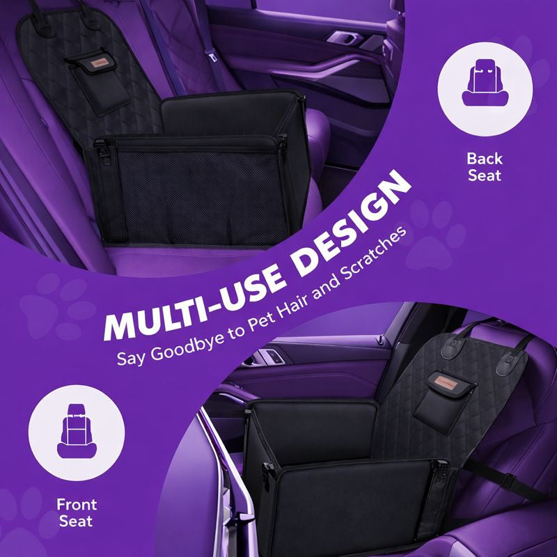 Dog Car Seat Booster for Small Medium Dogs, Waterproof Non-Slip Pet Travel Seat