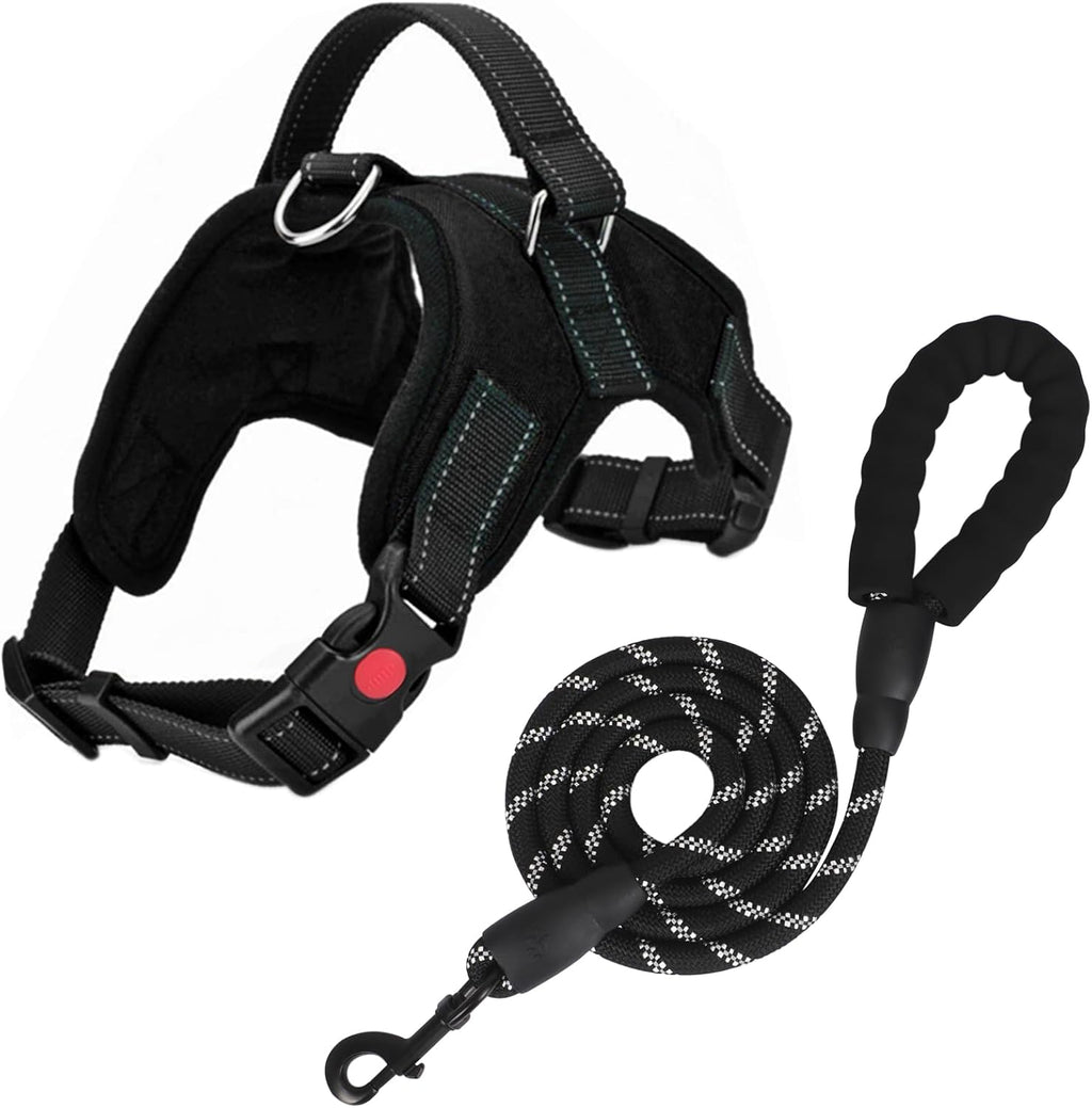 No Pull Dog Harness, Breathable Adjustable Reflective Oxford Vest