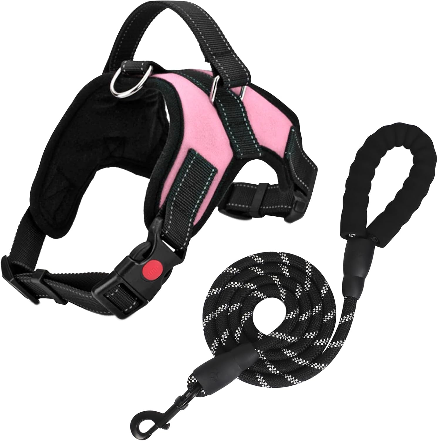 No Pull Dog Harness, Breathable Adjustable Reflective Oxford Vest
