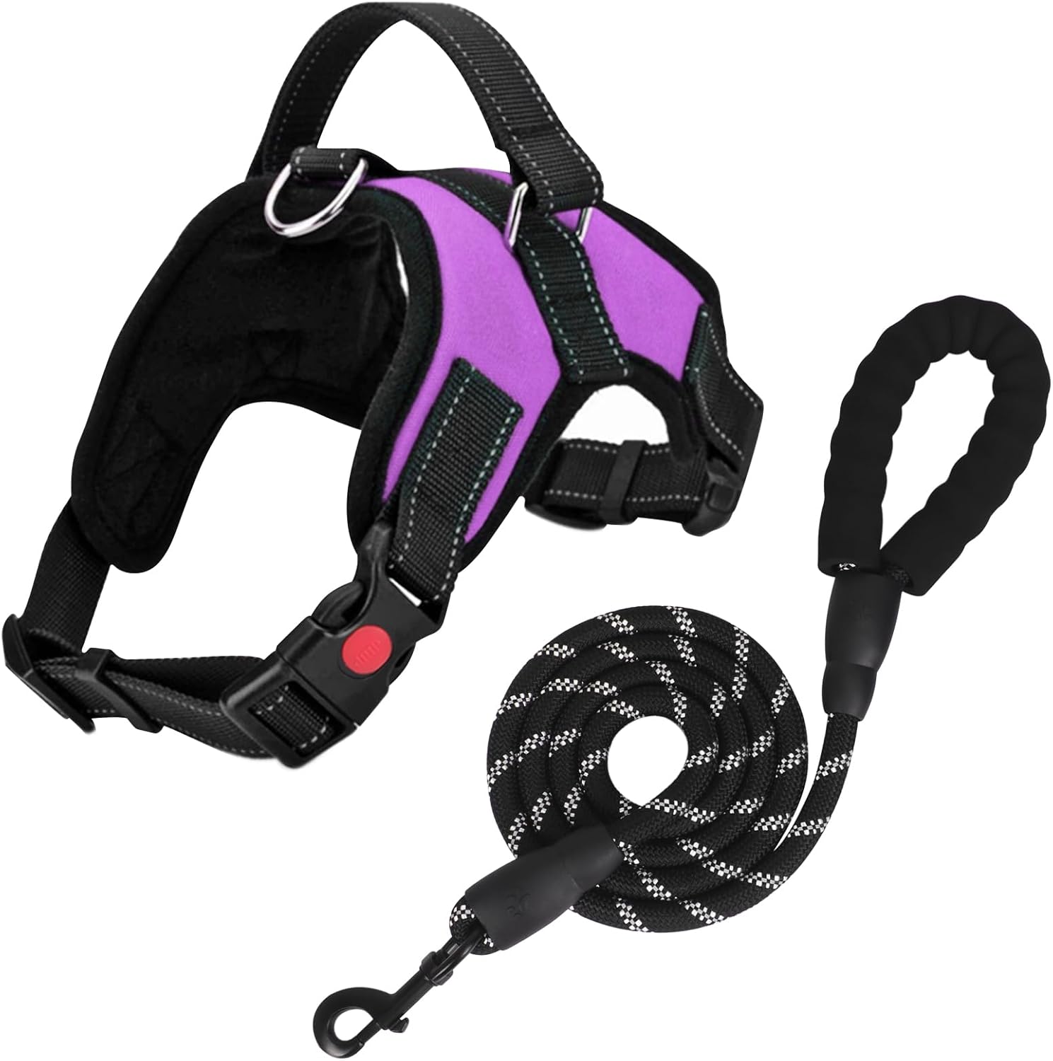 No Pull Dog Harness, Breathable Adjustable Reflective Oxford Vest