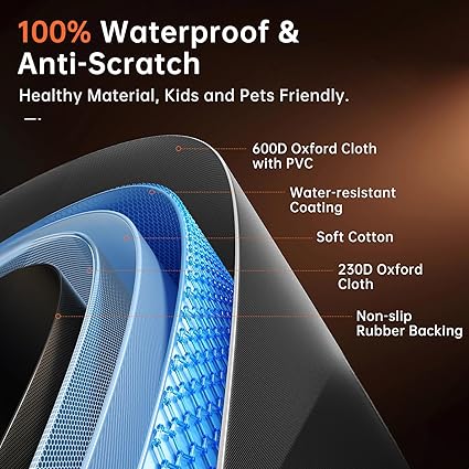 Non-Slip Waterproof Dog Car Seat Cover – Scratch-Resistant Back Seat Protector for UK Cars