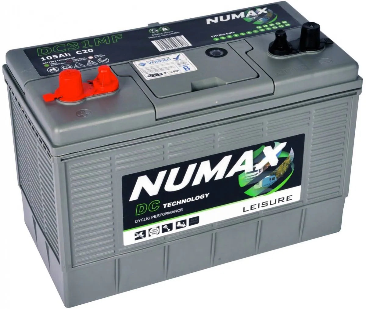 DC31MF NUMAX LEISURE BATTERY 12V 105AH