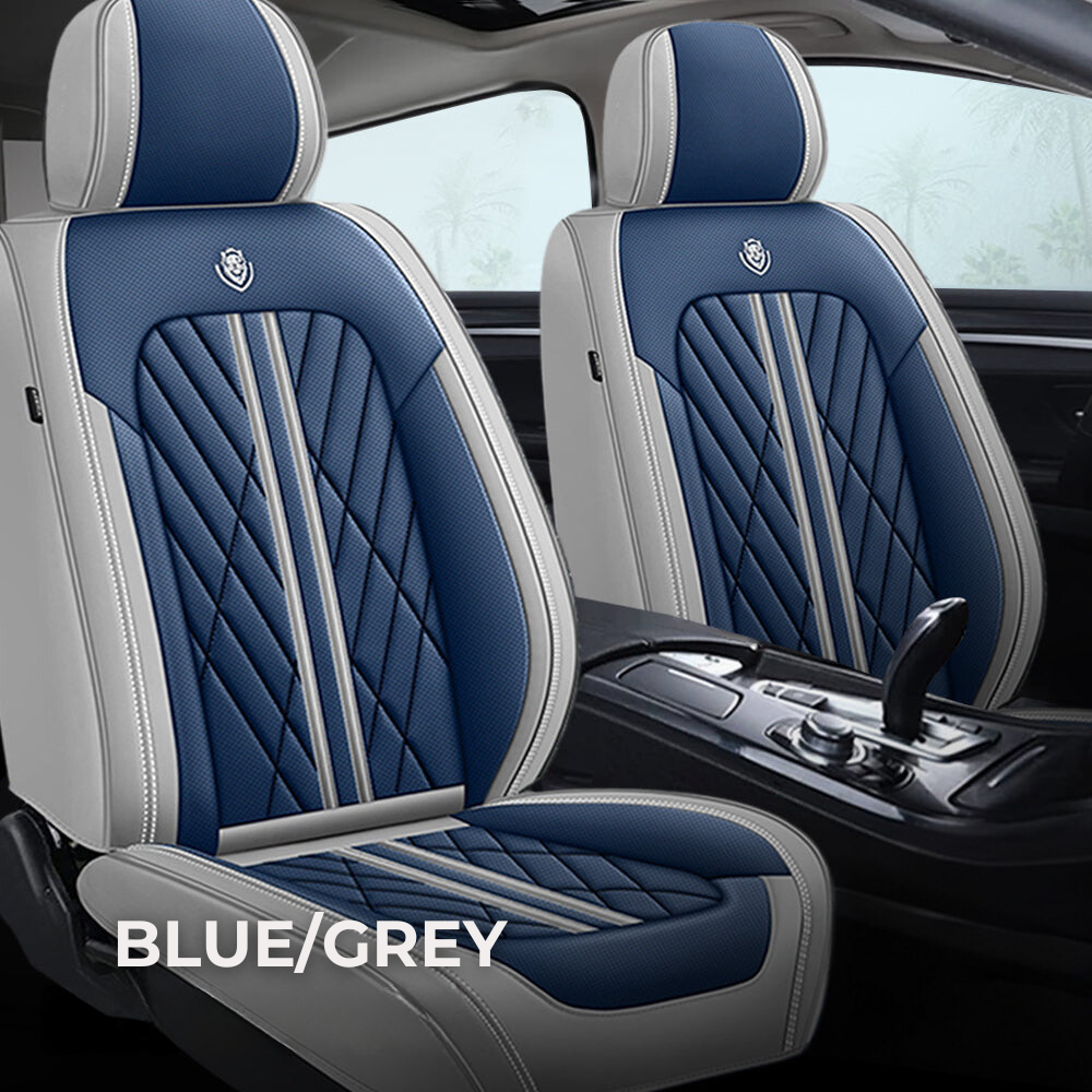 Blue & Grey Seat Covers