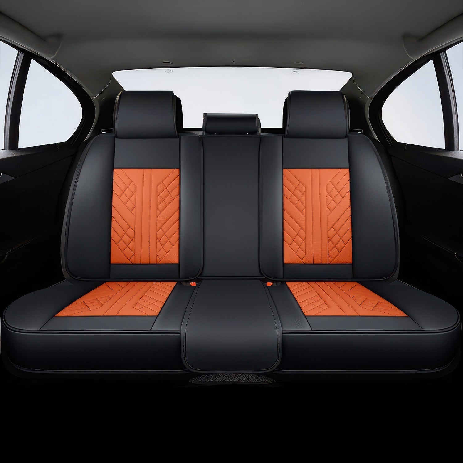 Orange & Black Seat Covers