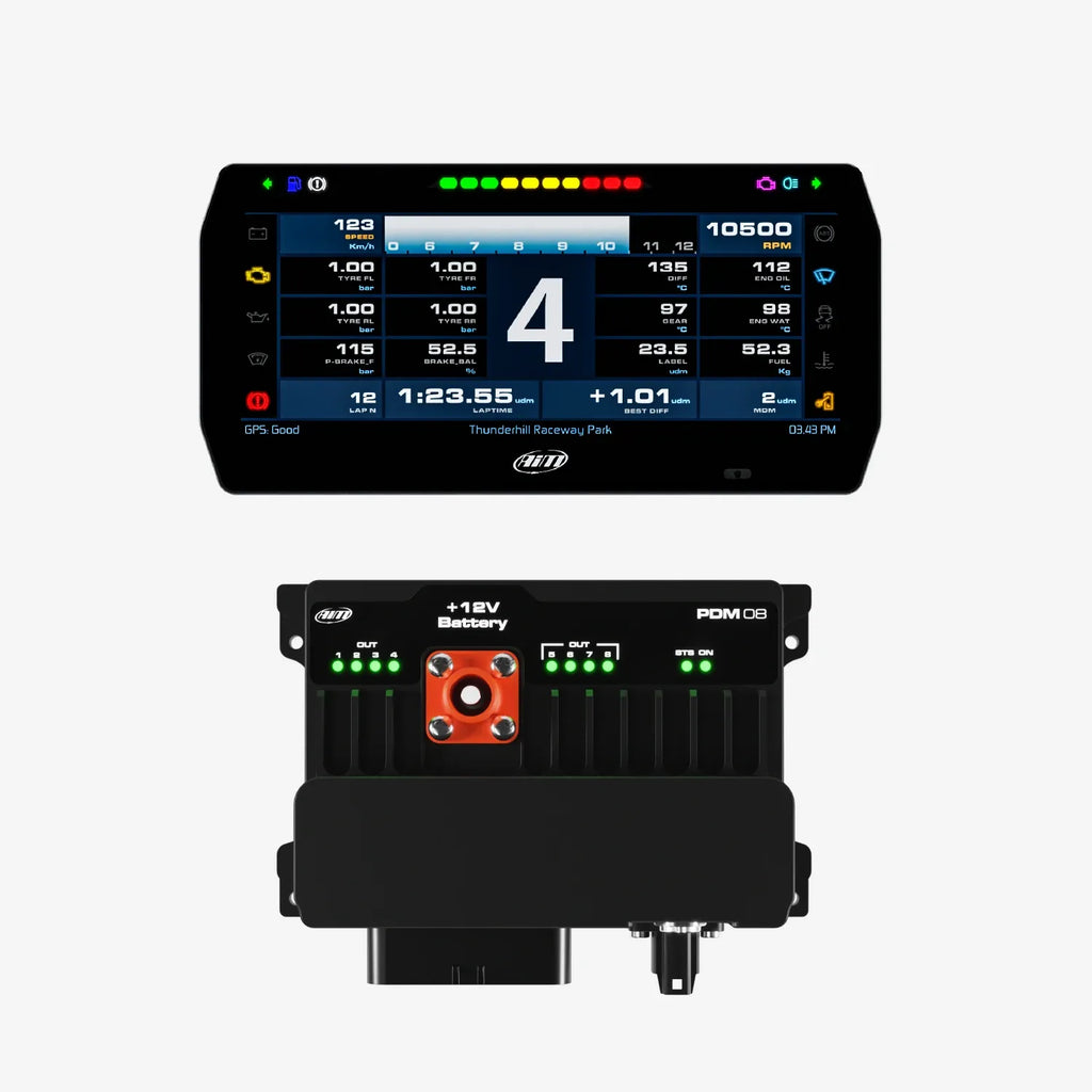 Aim PDM08 & PDM Dash Display with Road Icons