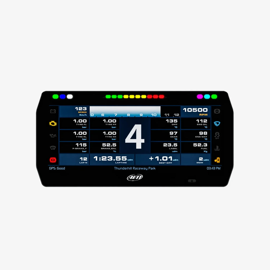 Aim 10" TFT Dash Display with Race Icons for PDM08/PDM32