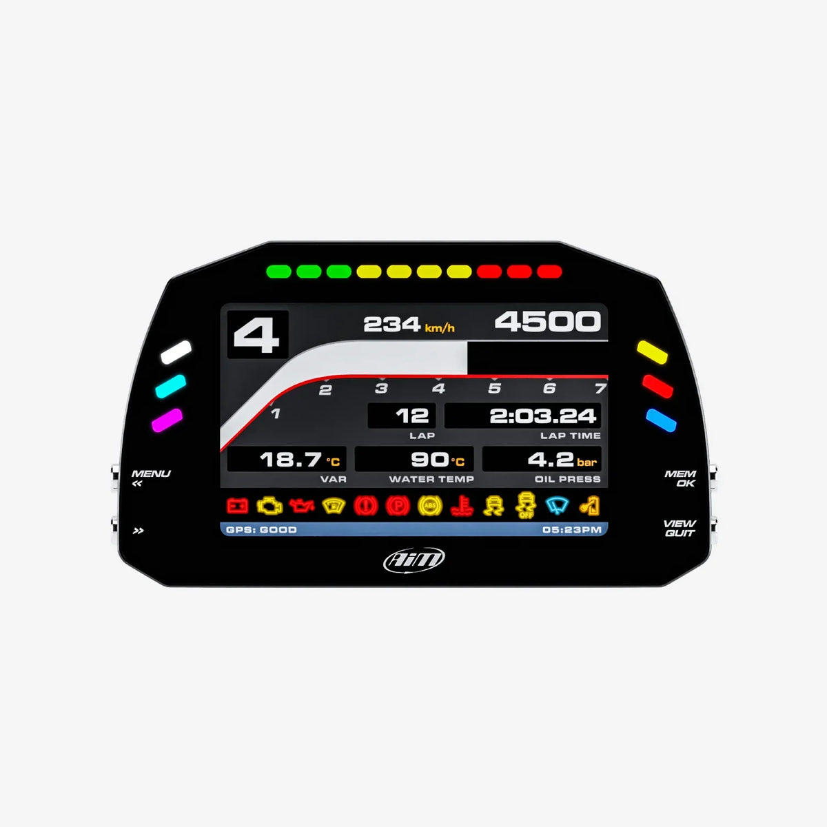 Aim 5" TFT Dash Display with Race Icons for PDM08/PDM32