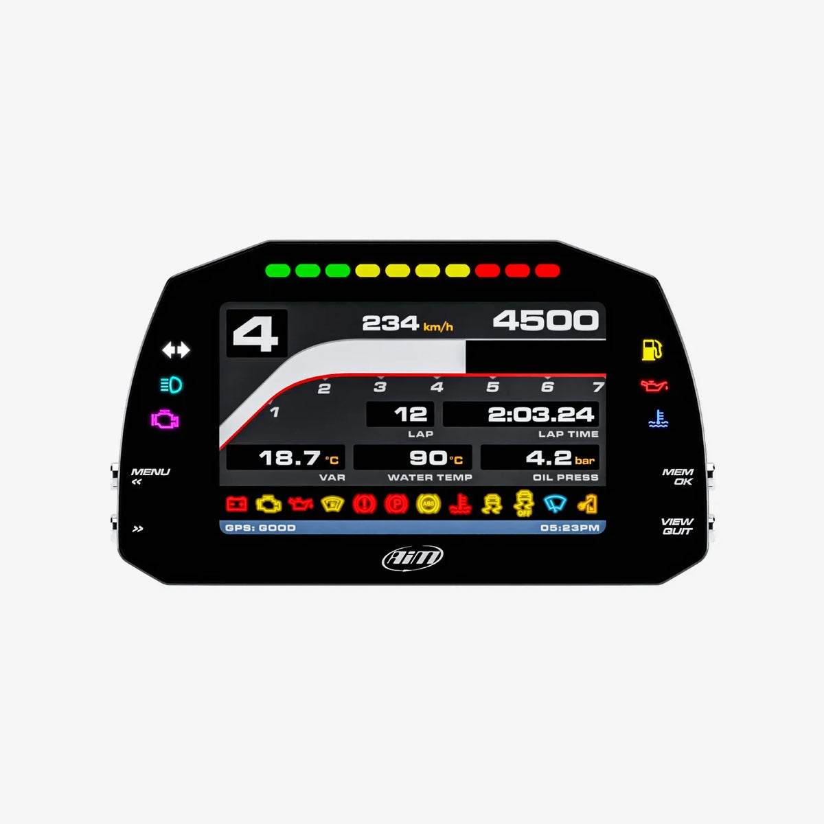 Aim 5" TFT Dash Display with Road Icons for PDM08/PDM32