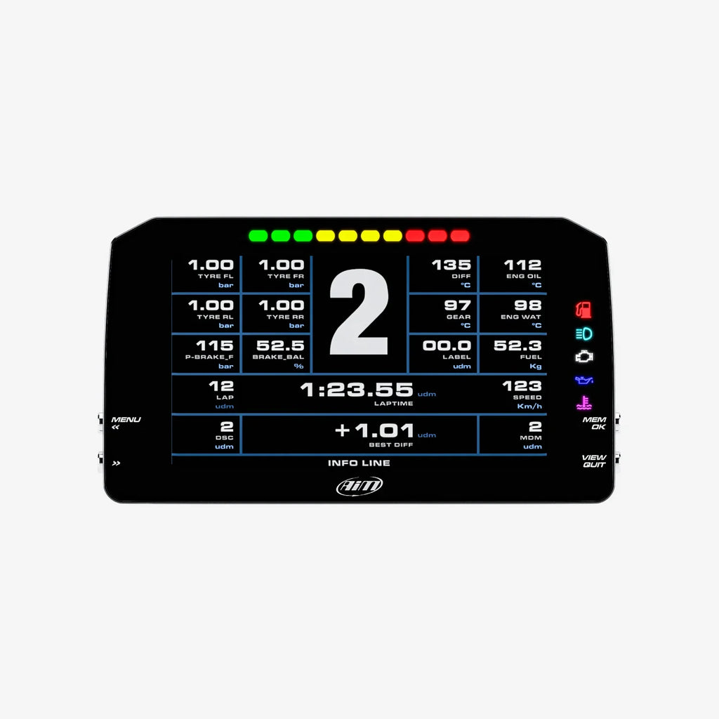 Aim 6" TFT Dash Display with Road Icons for PDM08/PDM32