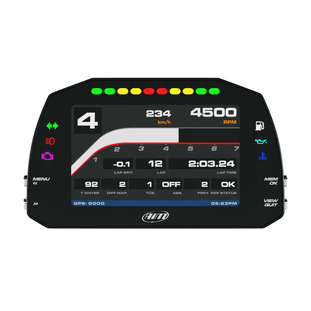 Aim 5" TFT Dash Display with Road Icons for PDM08/PDM32