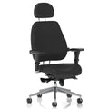 Chiro Plus Ultimate High Back Ergonomic Posture Office Chair - Black Leather