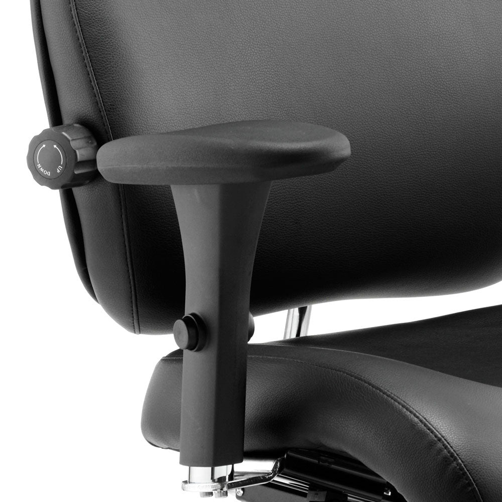 Chiro Plus Ultimate High Back Ergonomic Posture Office Chair - Black Leather