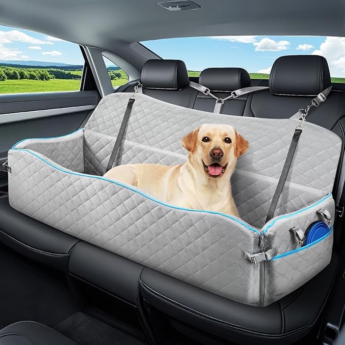 Premium Dog Car Booster Seat & Travel Bed – Elevated Comfort for Dogs Up to 120 lbs